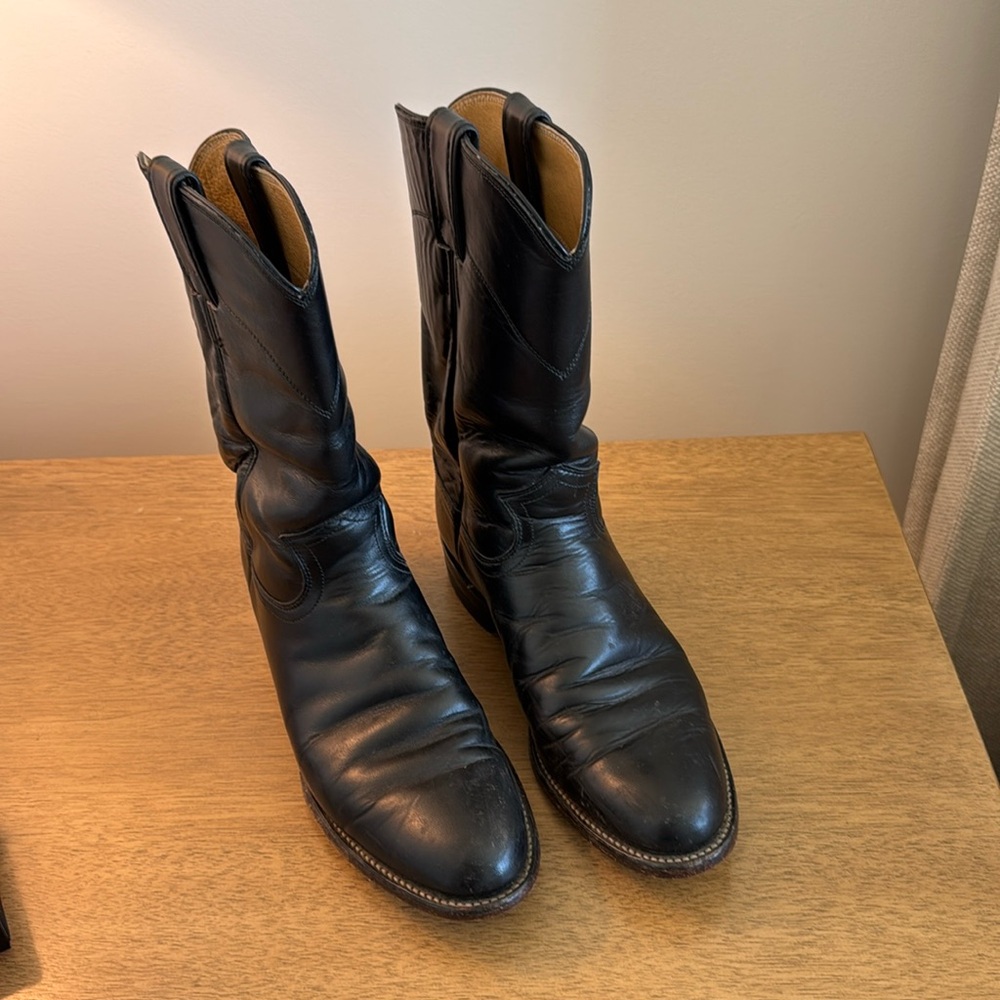 Black Size Justin Roper Cowboy Boots Women’s Size 8 / Men’s Size 6.5